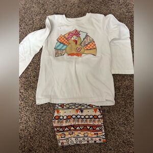 Thanksgiving long sleeve and leggings outfit